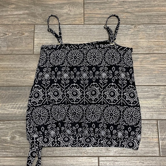 New 24th & Ocean Women's Tankini Top Size 8 / Small Spot On Side-Tie Swimsuit - Picture 4 of 10